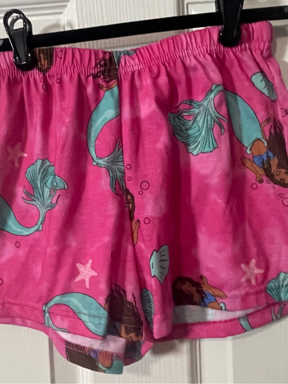 Disney The Little Mermaid Shorts Kids Size 7/8 Ariel Live Action Movie Pink